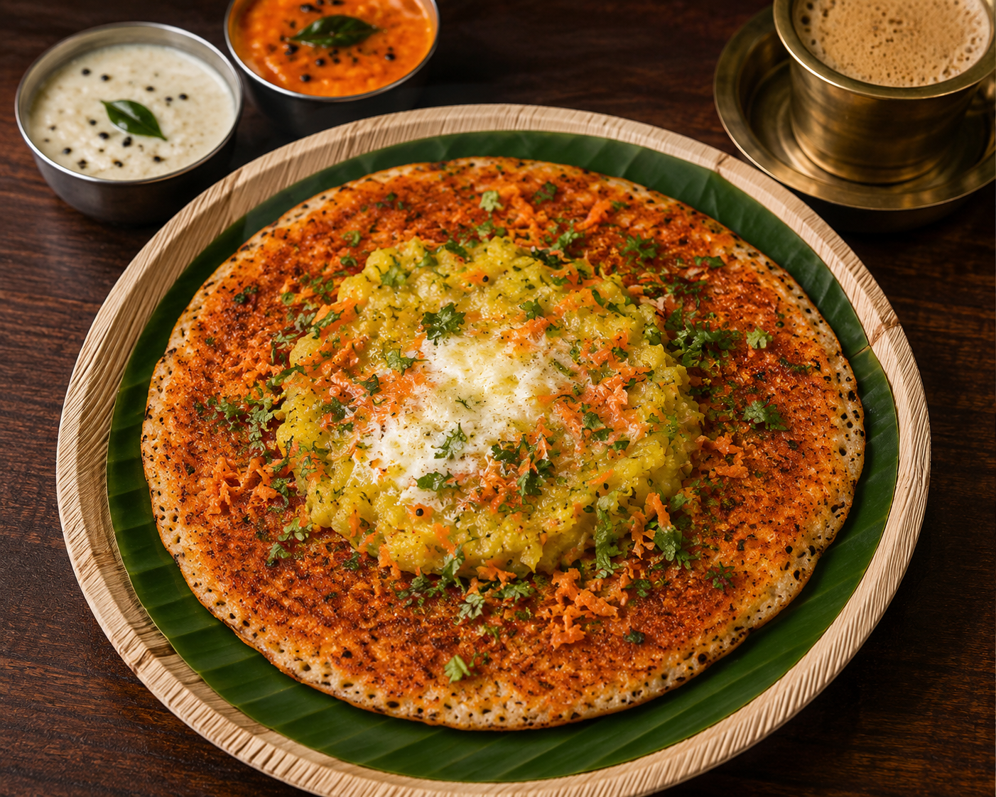 Open Benne Masala Dosa